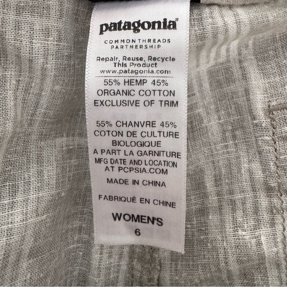 PATAGONIA Island Hemp Shorts Size - 6 - Picture 12 of 13